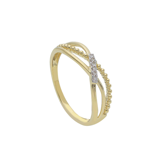 Anello Babila Milano Donna in Oro giallo Diamante 290305BG - 290305BG